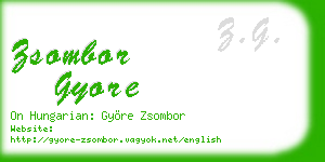 zsombor gyore business card